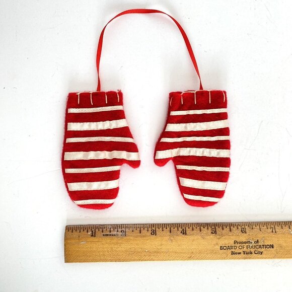 Felt Snowman Christmas Tree Mittens Boot Ball Ornaments Set Of 5 - Picture 6 of 14
